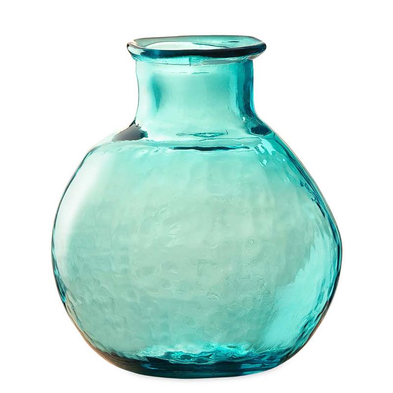 Oval Recycled Glass Balloon Vase, 12